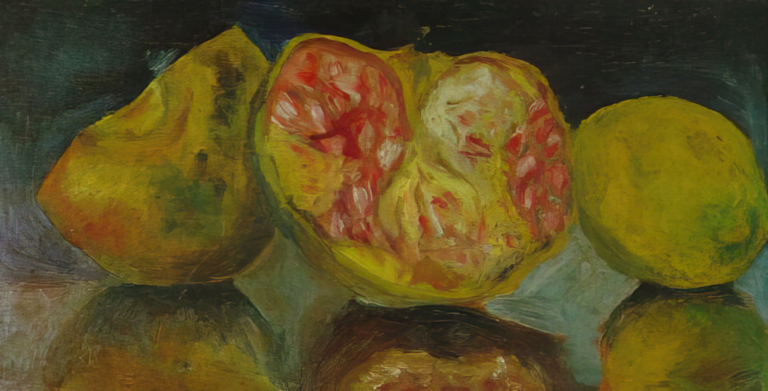 Salvador Dalí Old: Examining the Later Years of a Surrealist Master - STILL LIFE POMEGRANATES by Salvador Dali
