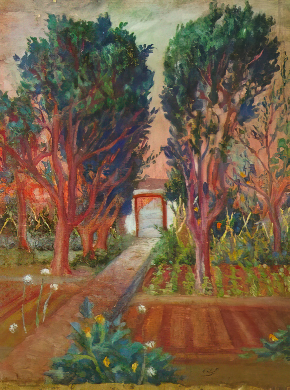 Salvador Dalí Paintings: A Surrealist Master's Vision and Legacy - THE VEGETABLE GARDEN OF LLANER by Salvador Dali