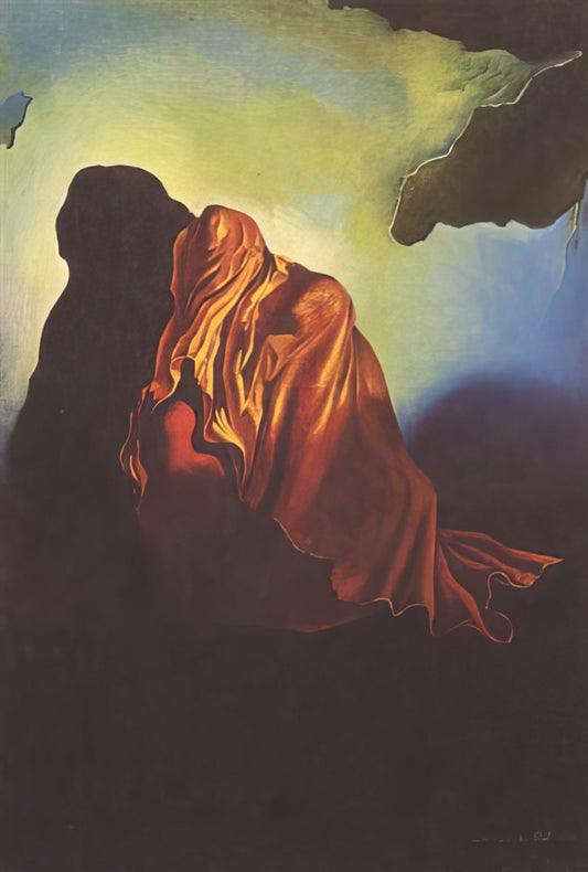 Salvador Dalí Watercolor: The Surrealist's Lesser-Known Mastery in Liquid Dreams - THE VEILED HEART by Salvador Dali