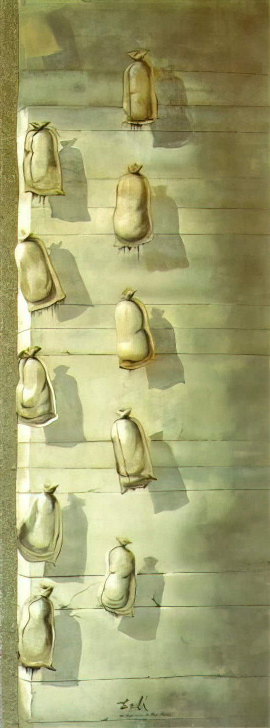 Salvador Dalí: A Comprehensive Guide to the Surrealist Master's Life, Art, and Legacy - SET DESIGN FOR THE BALLET LOS SACOS DEL MOLINERO by Salvador Dali