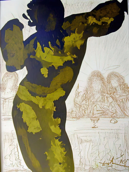 Salvador Dalí's Alice in Wonderland Lithograph: A Surrealist Masterpiece Explored - ET POST BUCCELLAM INTROIVIT IN EUM SATANAS PSALMS 40 10 1964 by Salvador Dali
