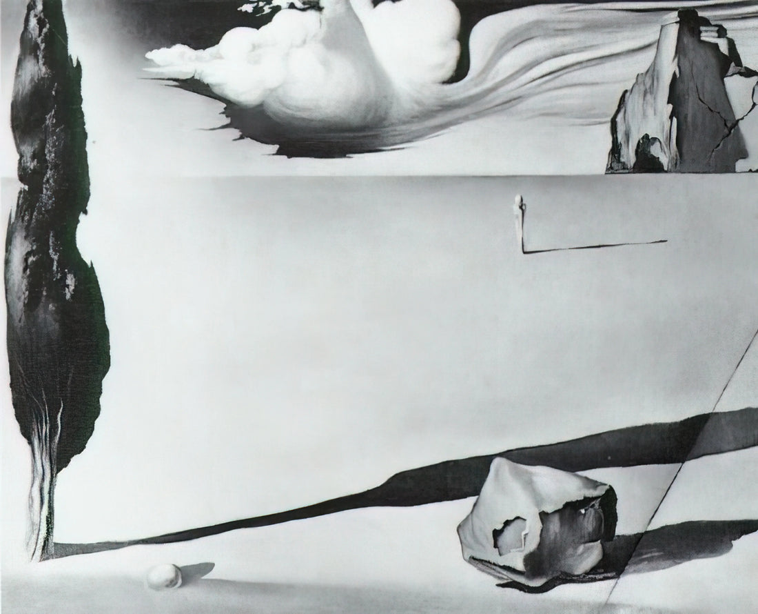 Salvador Dalí's Gala Paintings: The Muse Who Became His Surreal Universe - DESIGN FOR THE SET OF THE FILM SPELLBOUND by Salvador Dali