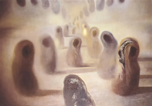 Salvador Dalí's Lincoln in Dalivision Lithograph: A Masterpiece of Optical Illusion and Surrealist Genius - DESOXYRIBONUCLEIC ACID ARABS by Salvador Dali
