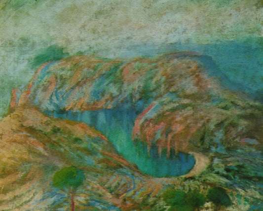 Salvador Dalí's Raquel Welch Painting: Surrealism Meets Hollywood Glamour - CALANQUE JONCULS CADAQUES by Salvador Dali