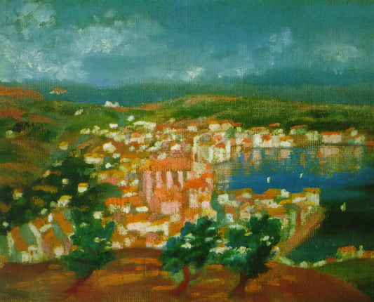 Salvador Dalí's Wailing Wall Lithograph: A Surrealist Masterpiece Decoded - LANDSCAPE NEAR CADAQUES 1921 1 by Salvador Dali
