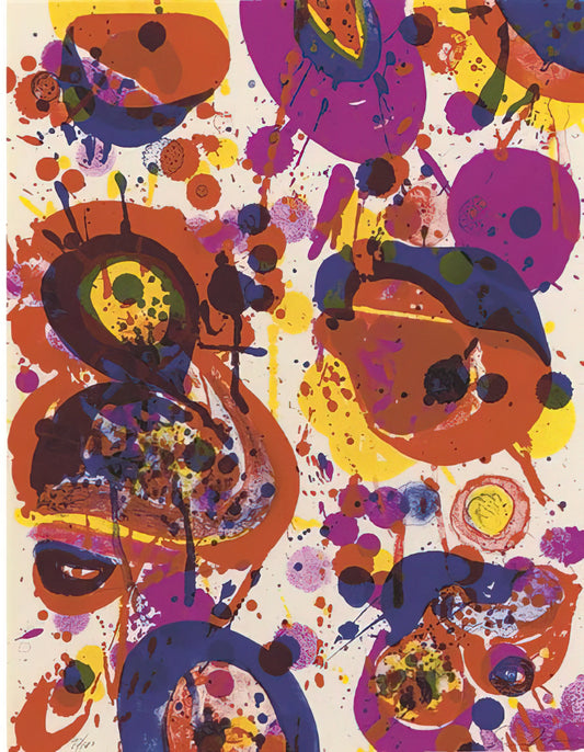 Sam Francis: The Artist Who Transformed Abstract Expressionism with Color and Light - Untitled  from Pasadena Box   Lembark L57  by Sam Francis