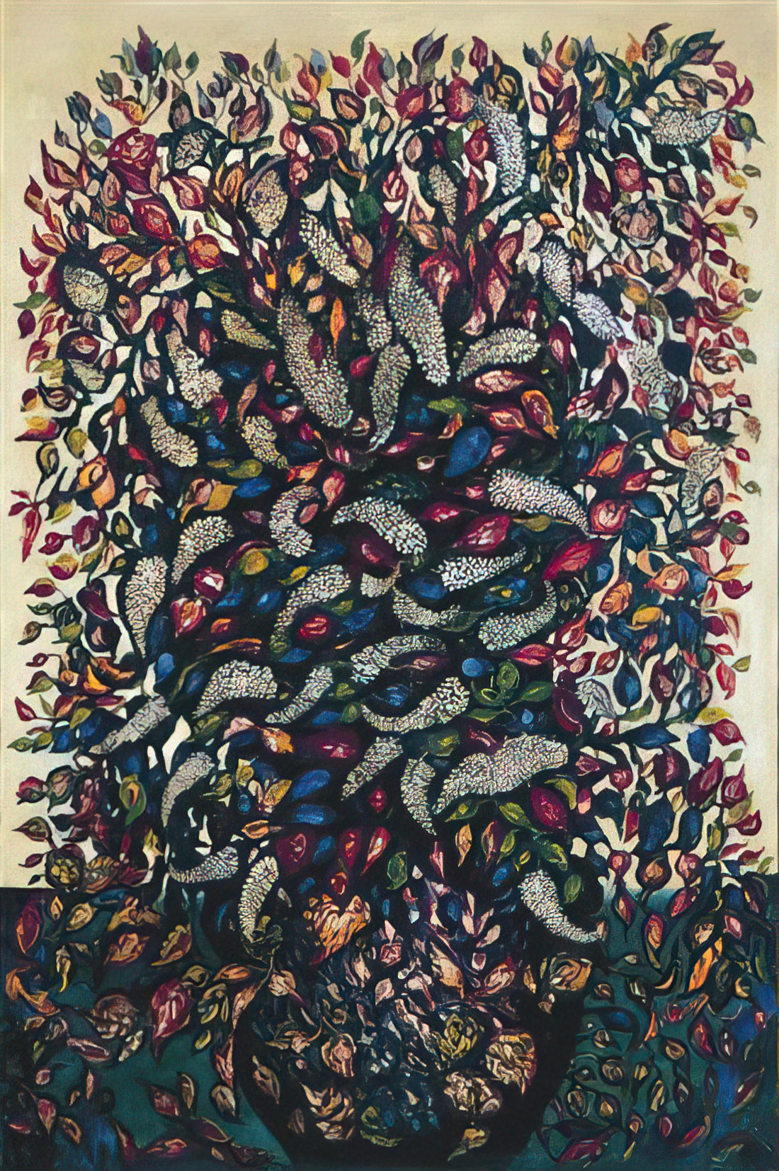 Seraphine Louis Reproductions: The Visionary Art of a French Naïve Master - Fleurs et fruits - 1920 by Seraphine Louis