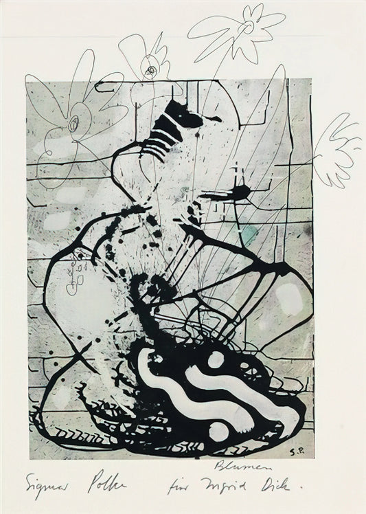 Sigmar Polke Posters: Exploring the Alchemical Prints of a Postmodern Master - BLUMEN 1985 by Sigmar Polke