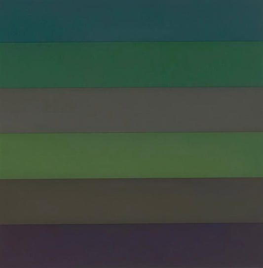 Sol LeWitt Acrylic Print: A Guide to the Artist's Wall Drawings and Conceptual Art Legacy - Horizontal Bands with Colors Superimposed by Sol LeWitt