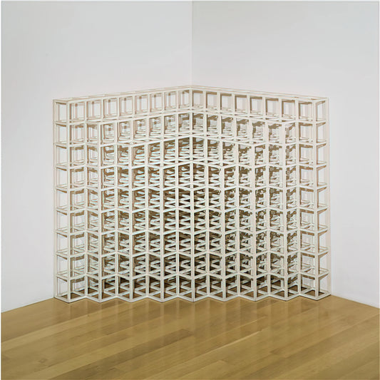 Sol LeWitt Brushed Aluminum Print: The Ultimate Guide to Wall Art Innovation - Corner Piece No. 2 by Sol LeWitt