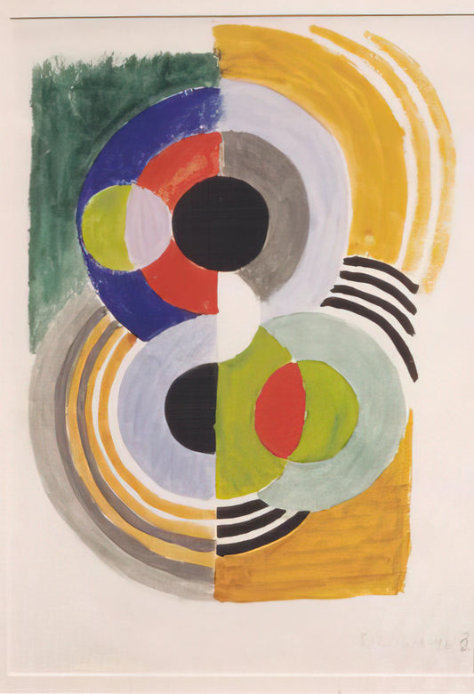 Sonia Delaunay Portraits: A Vibrant Exploration of Orphism and Modernist Identity - COMPOSITION WITH DISCS by Sonia Delaunay