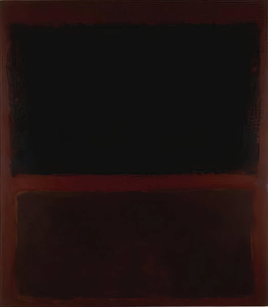 Sotheby's Rothko: The Auction House's Role in Defining the Abstract Expressionist's Legacy - Black on Dark Sienna on Purple - 1960 by Mark Rothko