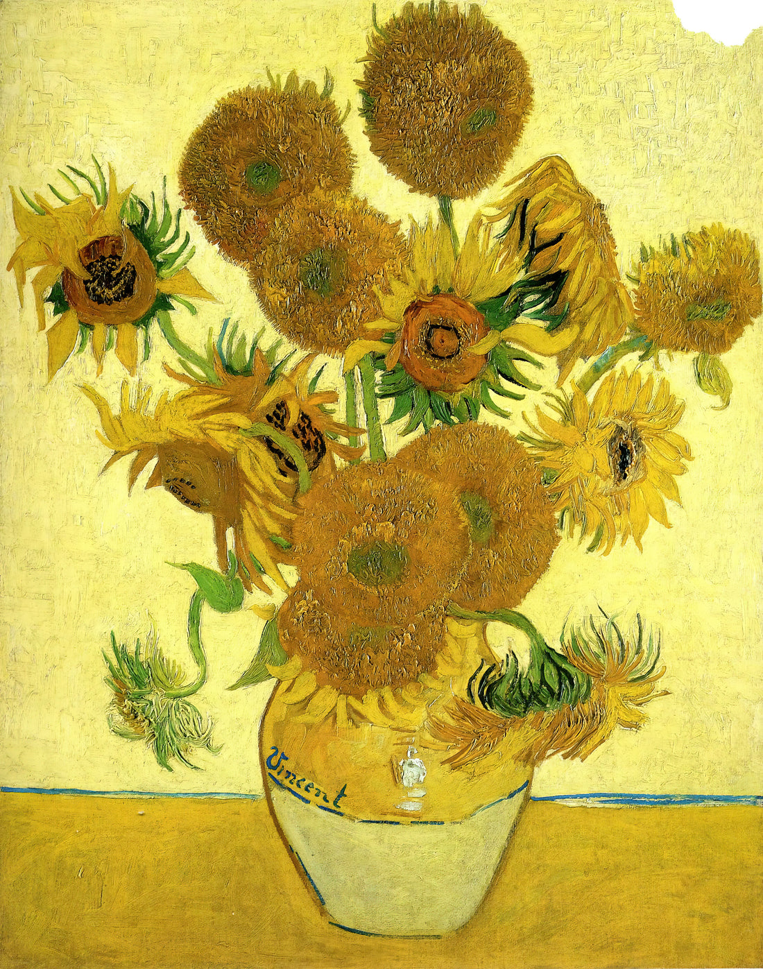 Starry Night Framed Canvas: A Collector's Guide to Van Gogh's Masterpiece - Still Life - Vase with Fifteen Sunflowers by Vincent van Gogh