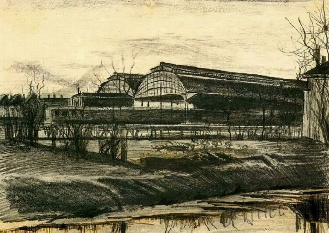 Starry Night Paintings: Vincent van Gogh's Celestial Masterpieces and Their Enduring Legacy - Station in The Hague by Vincent van Gogh