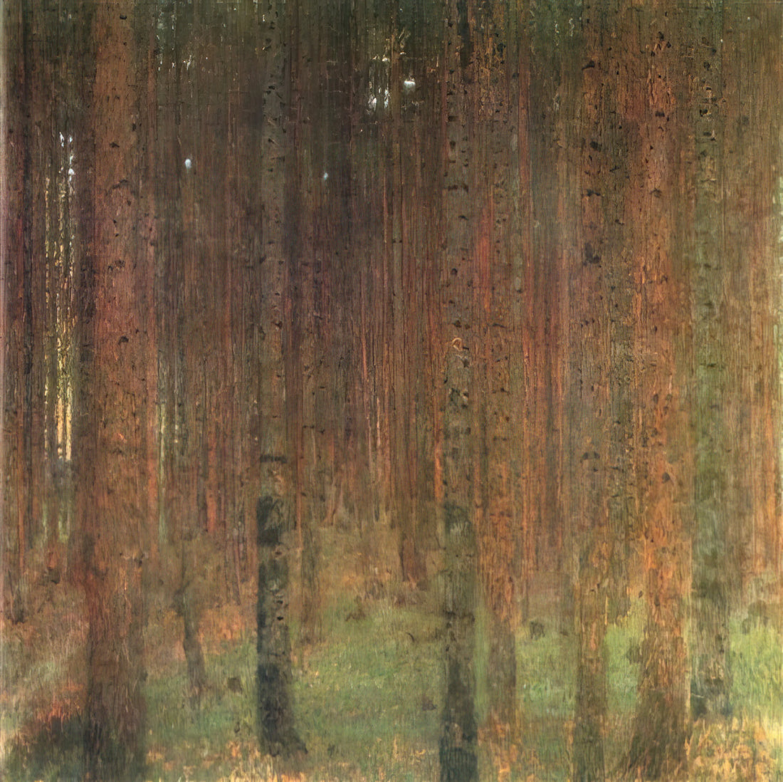 Stoclet Klimt: The Masterpiece Mosaic That Redefined Modern Art - PINE FOREST II by Gustav Klimt