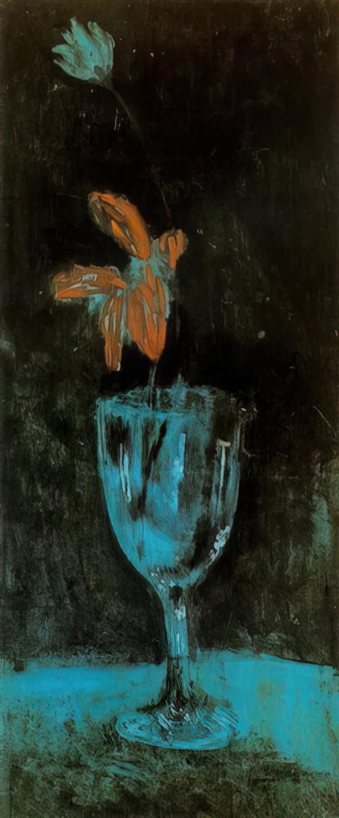 Suite 347 Picasso: The Master's Late Graphic Masterpiece - A blue vase - 1903 by Pablo Picasso