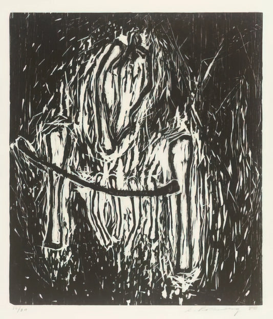 Susan Rothenberg Prints: A Guide to the Artist's Iconic Horse Paintings and Beyond - HEAD AND BONES 1980 by Susan Rothenberg