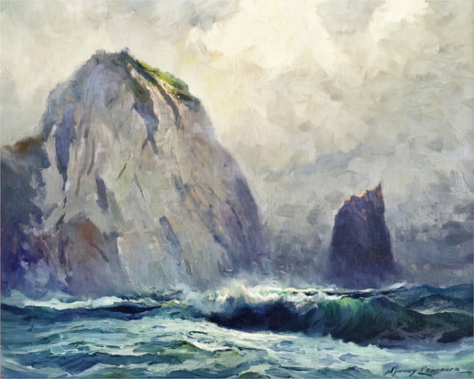 Sydney Laurence Acrylic Print: Capturing Alaskan Majesty in Modern Reproduction - Cape St. Elias - 1928 by Sydney Laurence