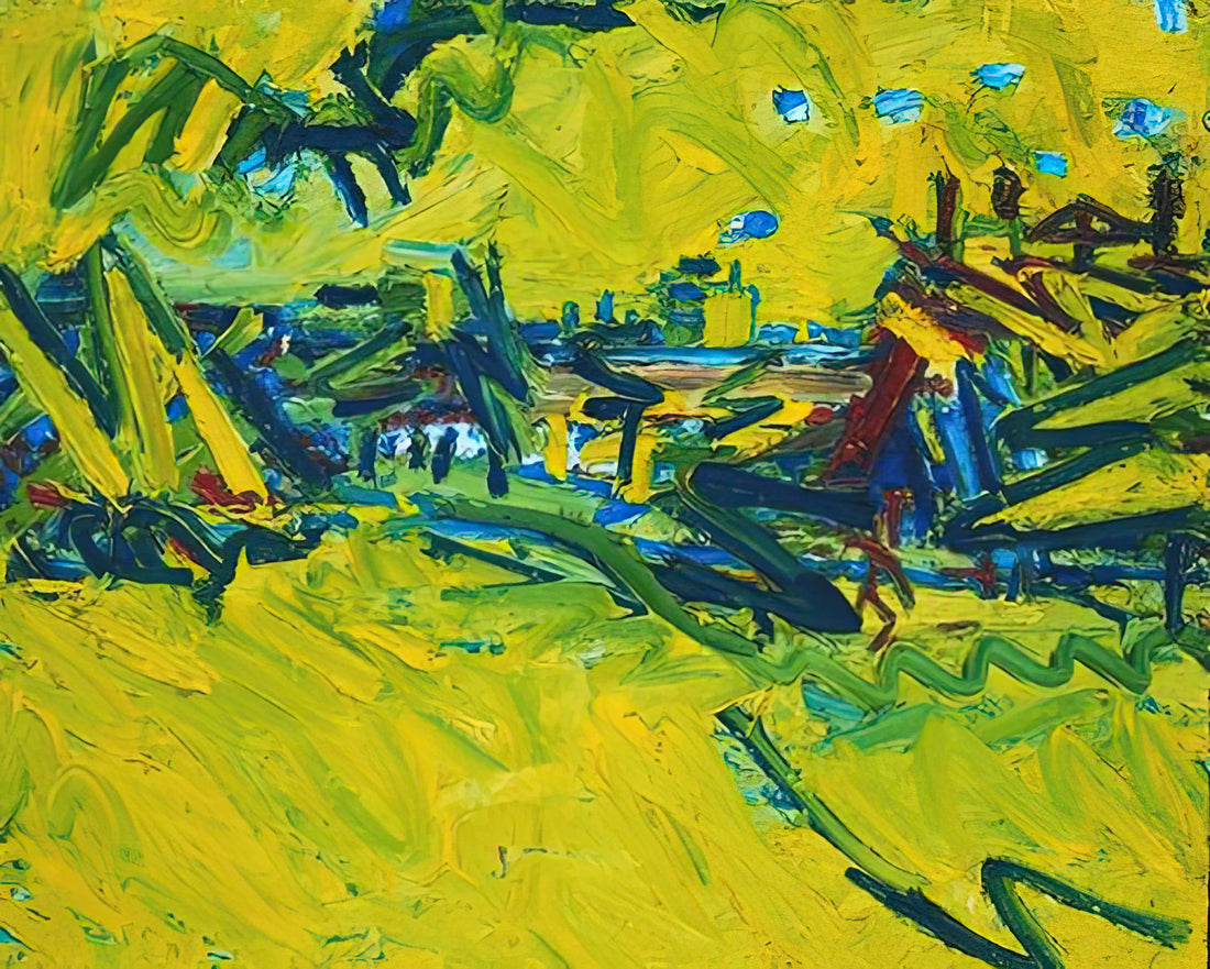 Tauba Auerbach Art: Exploring the Intersection of Perception, Geometry, and Abstraction - THE ORIGIN OF THE GREAT BEAR 1968 by Frank Auerbach