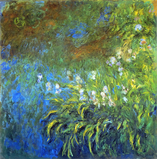 The Artist's Garden by Claude Monet: A Masterpiece of Impressionist Horticulture - Iris at the Sea-Rose Pond by claude monet