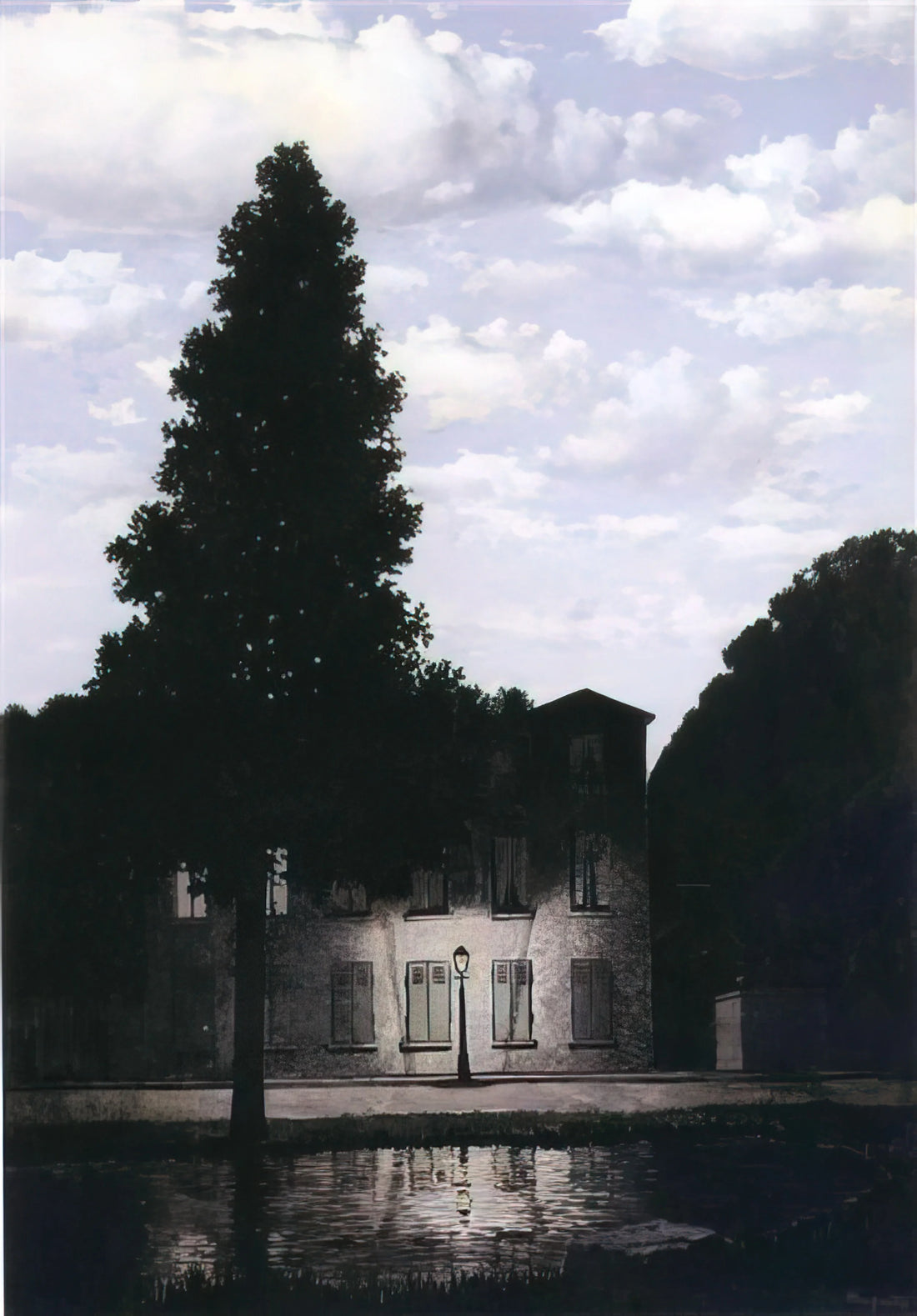 The Banquet by René Magritte Print: A Surrealist Masterpiece Decoded - THE EMPIRE OF LIGHTS 1954 by Rene Magritte