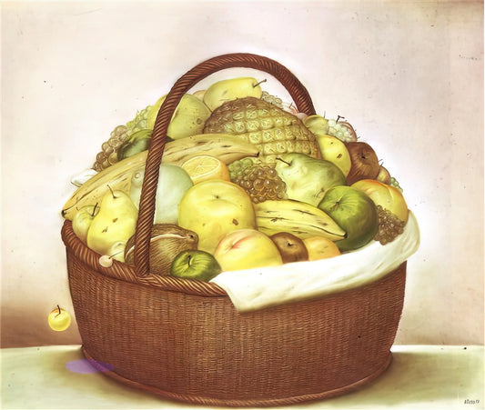 The Botero Museum: A Monument to Voluptuous Form and Colombian Identity - FRUIT BASKET by Fernando Botero