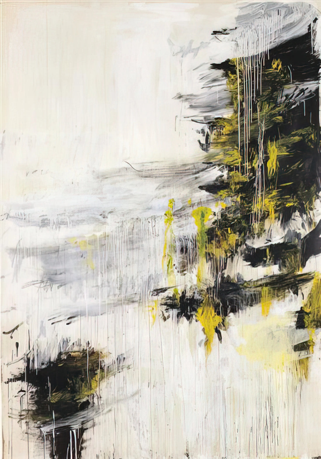 The Cy Twombly Gallery: A Journey Through the Artist's Poetic Visual Language - Quattro Stagioni II. Inverno by Cy Twombly