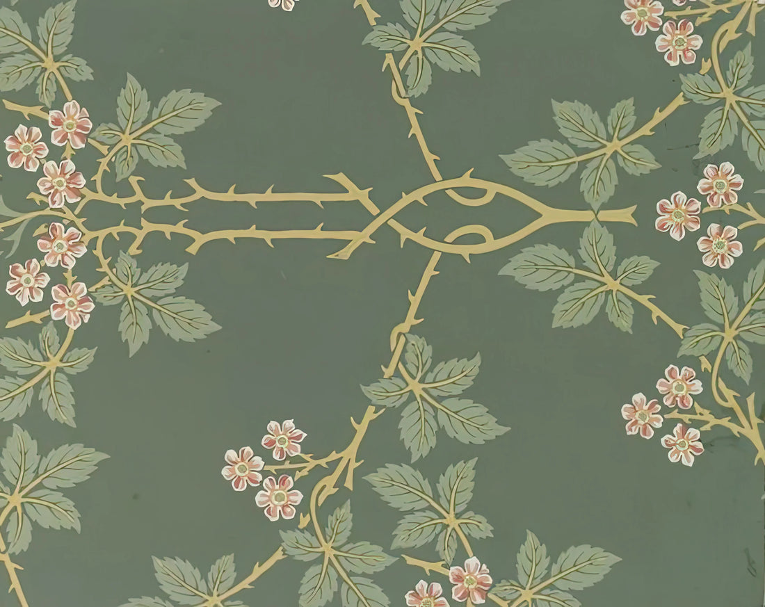 The Defence of Guenevere: William Morris's Medieval Revival and Artistic Rebellion - WALLPAPER BLACKBERRY PATTERN 388 1917 by William Morris