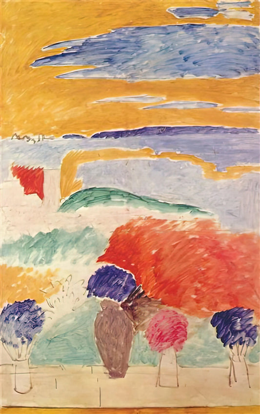 The Enduring Allure of Matisse Still Life: Color, Form, and Modernity - OPEN WINDOW AT TANGIER 1913 by Henri Matisse