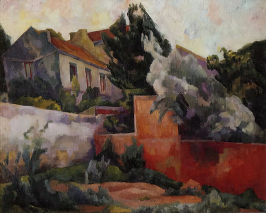 The Enduring Canvas: Exploring "Diego y Frida Painting" and Their Artistic Legacy - THE OUTSKIRTS OF PARIS 1918 by Diego Rivera