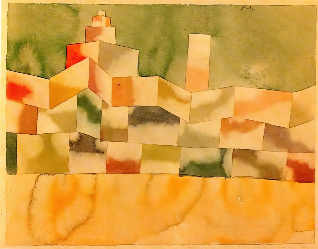 The Enduring Enigma of Paul Klee Still Life: A RedKalion Expert Analysis - ORIENTAL ARCHITECTURE 1929 by Paul Klee