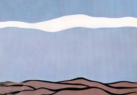 The Enduring Legacy of the Roy Lichtenstein Screen Print: Pop Art's Master of Mechanical Reproduction - LANDSCAPE 1964 by Roy Lichtenstein