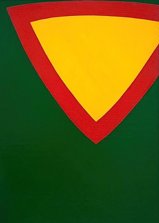 The Enduring Power of the Al Held Print: A Deep Dive into Geometric Abstraction - Purple Triangle by Al Held