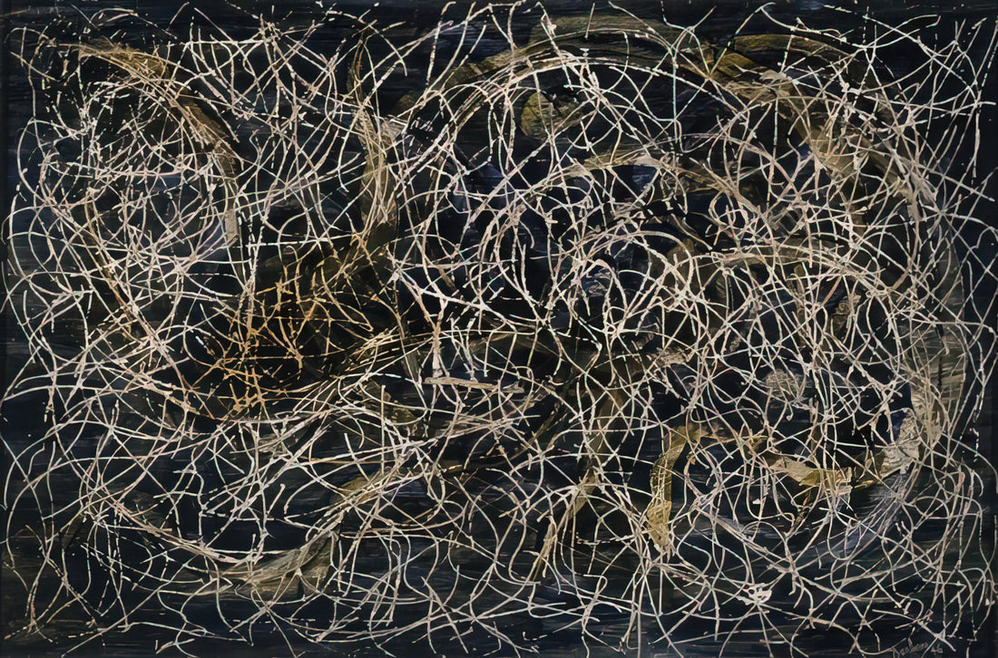 The Enduring Vision of Marcel Barbeau: Curating a Framed Canvas Print for Modern Interiors - Rosier-feuilles by Marcel Barbeau
