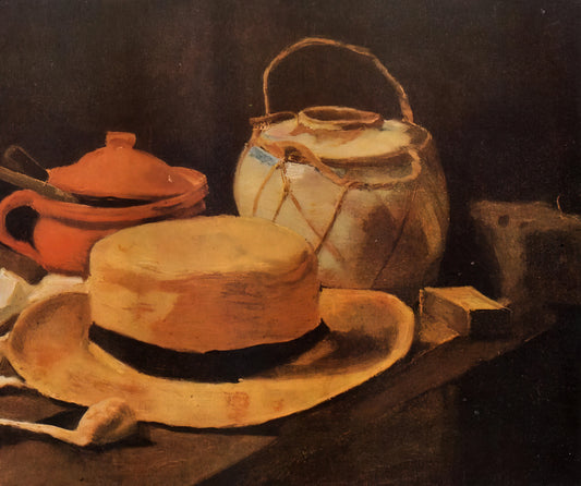 The Eyes of Van Gogh: A Window into the Artist's Tormented Soul - Still Life with Yellow Hat by Vincent van Gogh
