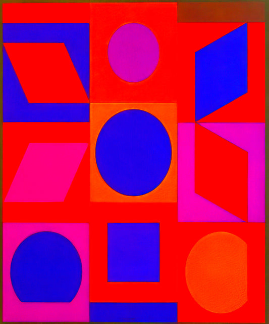 The Geometric Mastery of Victor Vasarely Lithographie: A Collector’s Guide to Op Art - Alphabet VR - 1960 by Victor Vasarely