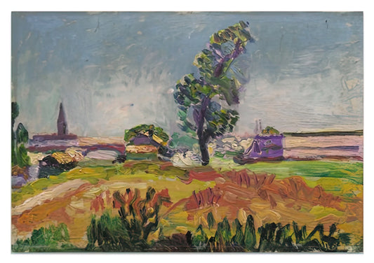 The Henri Matisse Art Collection: A Curator's Guide to the Master of Color and Form - PAYSAGE DES ENVIRONS DE TOULOUSE LE PONT DES DEMOISELLES 1898 by Henri Matisse