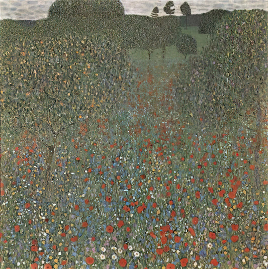 The Klimt Tree of Life Poster: A Guide to Symbolism, Style, and Display - POPPY FIELD by Gustav Klimt
