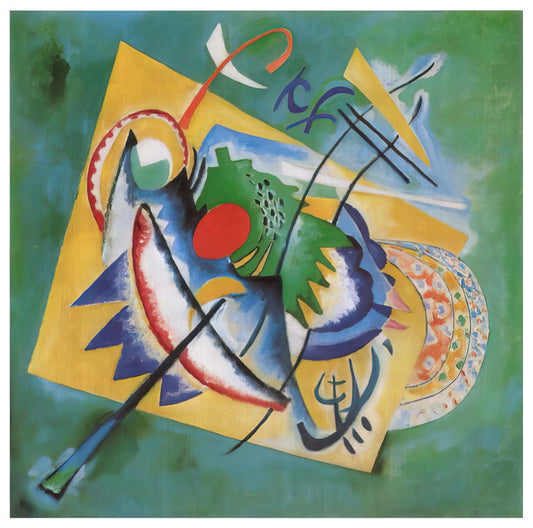The Labyrinth of Abstraction: Unpacking Kandinsky's Monumental Composition VII - RED OVAL 1920 by Wassily Kandinsky