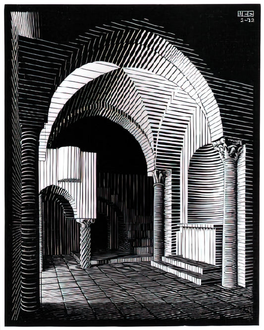 The Mind-Bending World of MC Escher: A Deep Dive into His Most Famous Works - PORTA MARIA DELL OSPIDALE by MC Escher