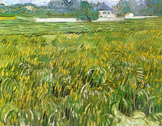 The Night Café by Vincent van Gogh: An Analysis of Color, Emotion, and Artistic Vision - Wheat Field at Auvers with White House by Vincent van Gogh