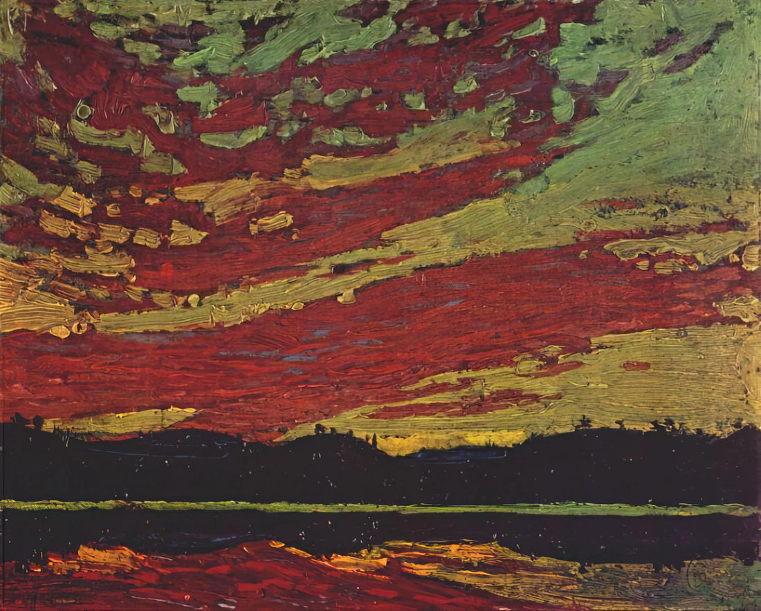 The Pool: Tom Thomson Art Print and the Essence of Canadian Wilderness - SUNSET 1915 by Tom Thomson