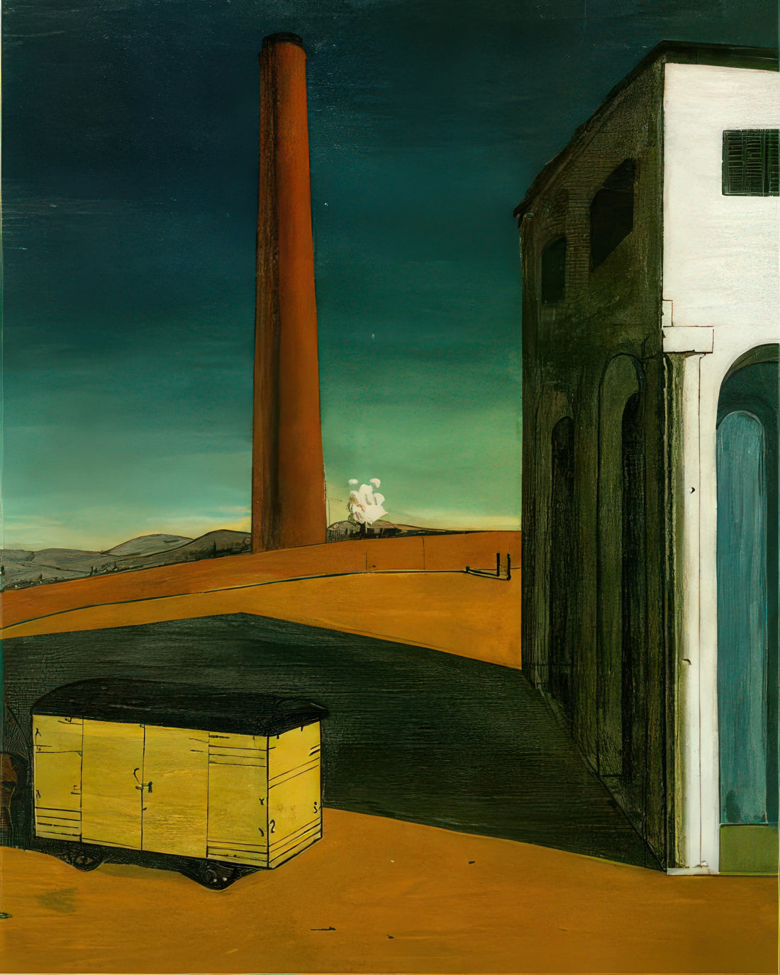 The Prodigal Son by Giorgio de Chirico: A Metaphysical Journey into Memory and Return - THE ANGUISH OF DEPARTURE 1914 by Giorgio de Chirico