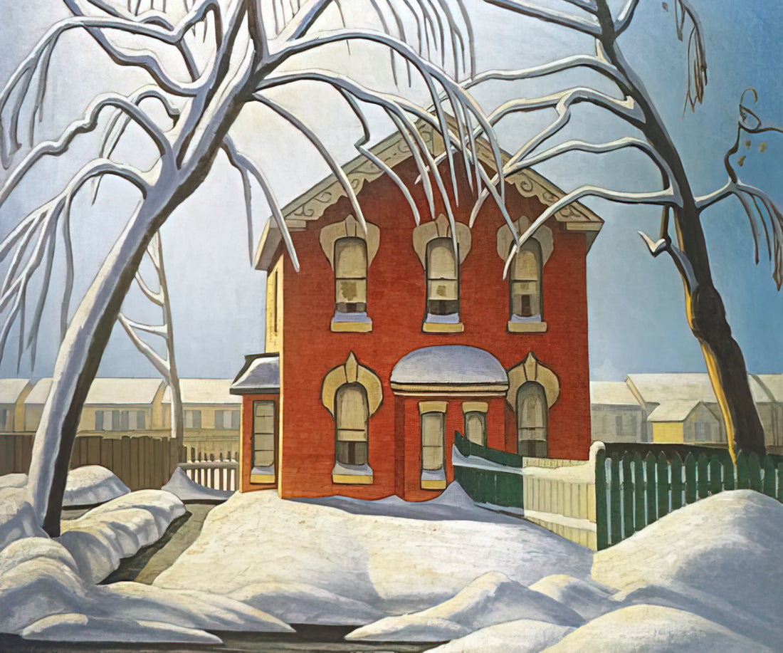 The Profound Silence: Exploring the Lawren Harris Winter Landscape - Red House - 1925 by Lawren Harris