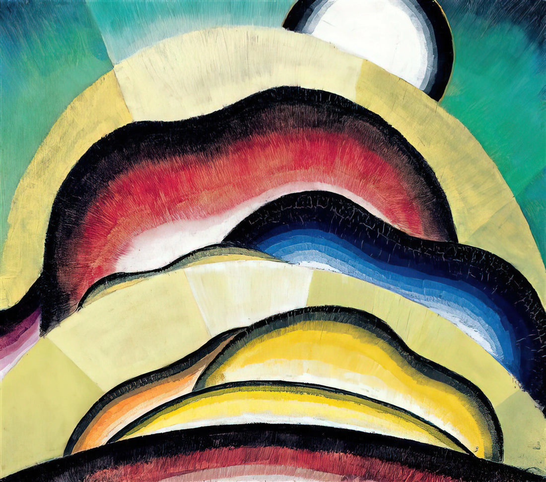 The Visionary Abstraction of Arthur Dove: A Guide to Selecting the Perfect Framed Canvas Print - Sunrise - 1924 by Arthur Dove