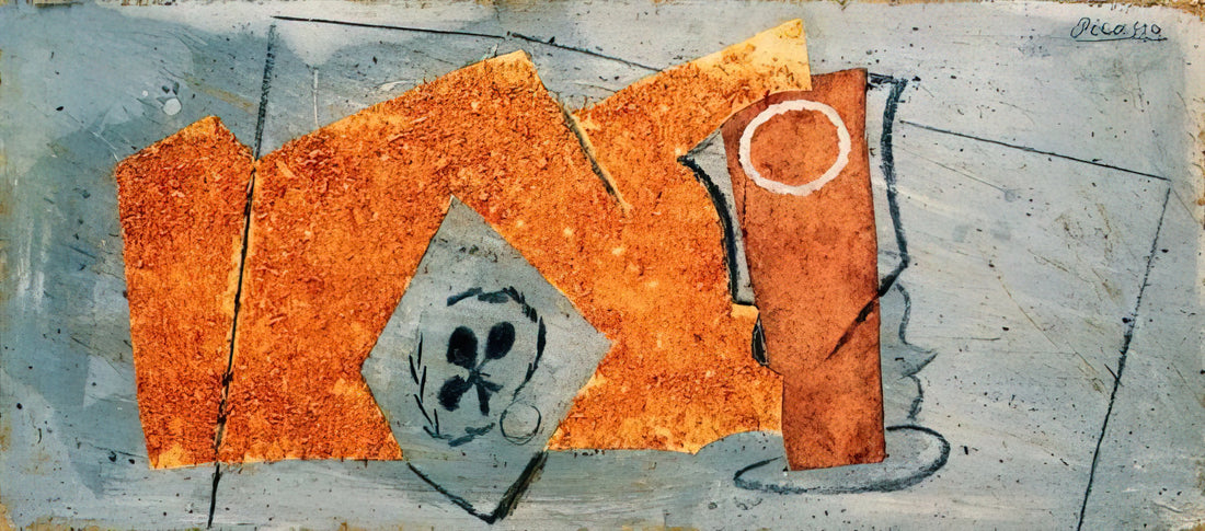 The Works of Picasso: A Comprehensive Guide to the Master's Revolutionary Art - Playing Card and Glass - 1914 by Pablo Picasso