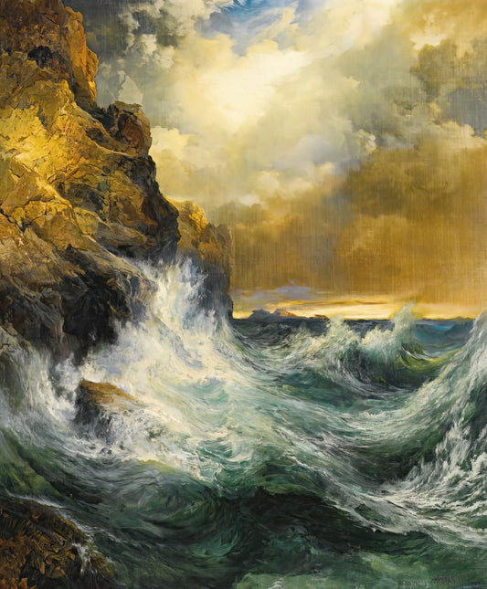 Thomas Moran Original Prints: Collecting the American West's Master Painter - The Receding Wave by Thomas Moran