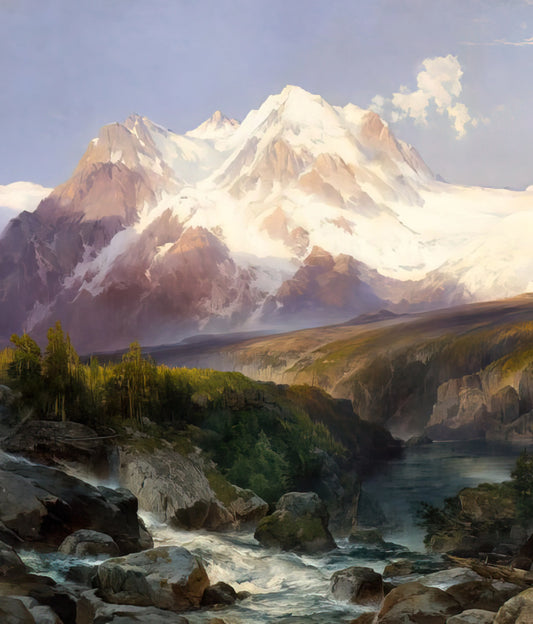 Thomas Moran Print: A Collector's Guide to the Hudson River School Master's Works - The Teton Range by Thomas Moran