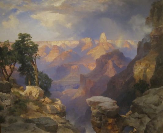 Thomas Moran Prints for Sale: A Collector's Guide to the Hudson River School Master - Grand Canyon with Rainbow by Thomas Moran