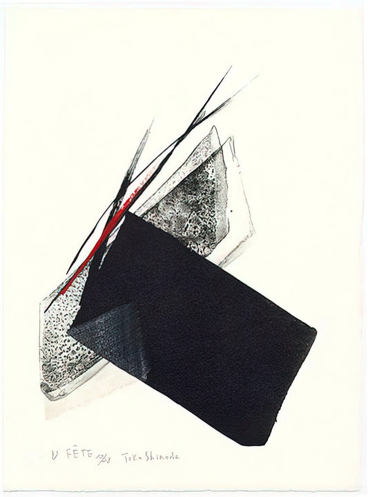 Toko Shinoda Paintings: The Zen Elegance of Abstract Sumi-e - Fête - 1997 by Toko Shinoda